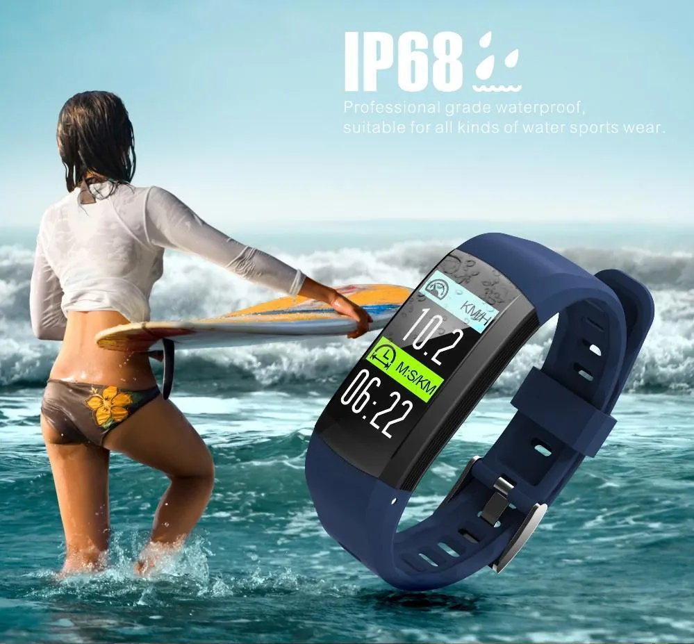 New IP68 Waterproof Bluetooth Fitness Tracker Sports Bracelet GPS Digital Wristband Smartwatch For iPhone Samsung Xiaomi