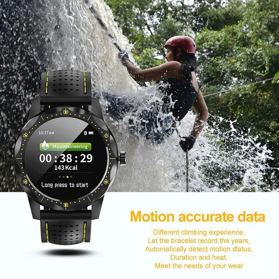 New Smart Watch IP68 Waterproof Heart Rate Activity Fitness Tracker Bluetooth Men Smartwatch For iPhone Android