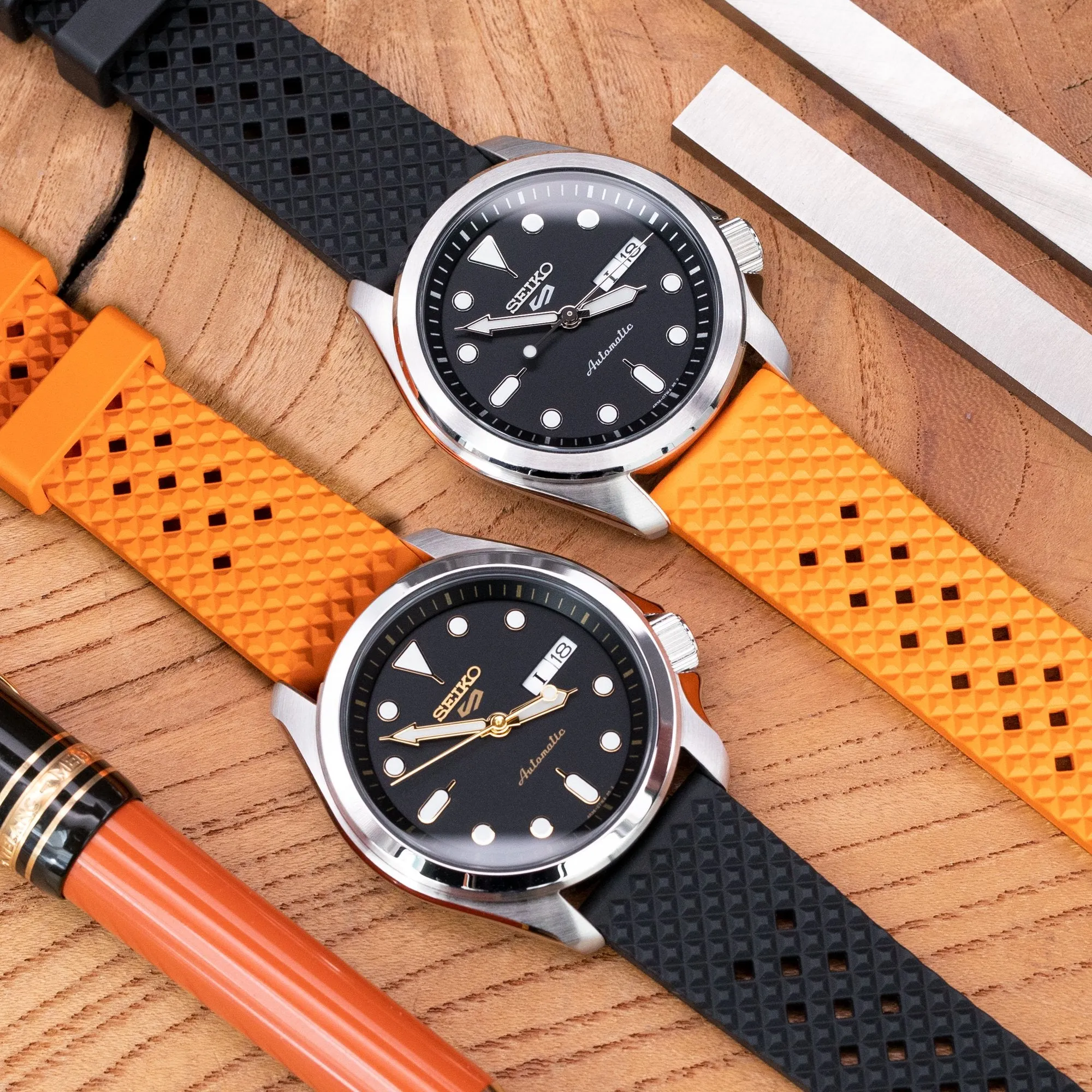 Orange Rhombus FKM Quick Release rubber strap