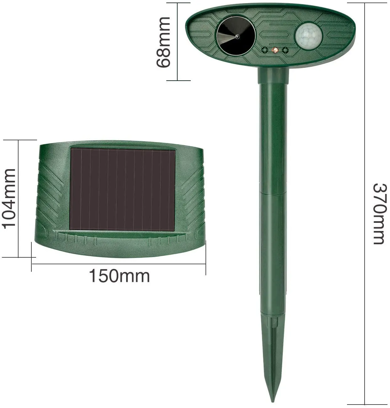 Outdoor Solar Repellent Ultrasonic Animal Repeller