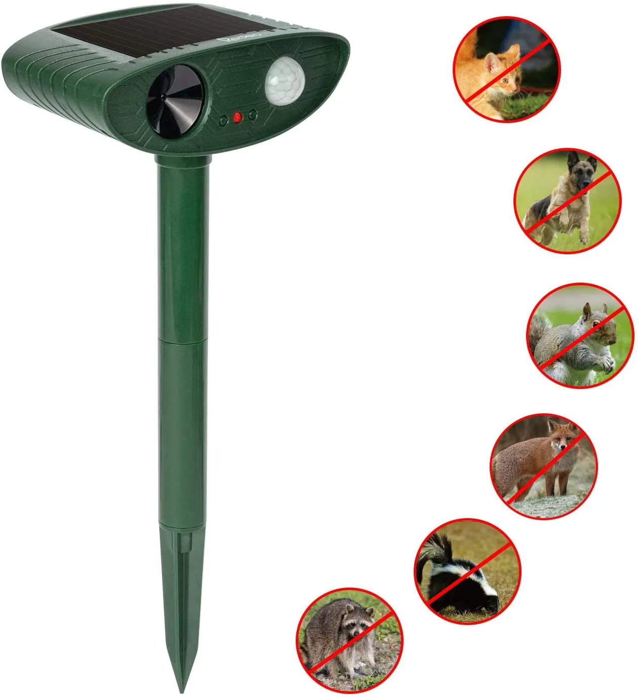 Outdoor Solar Repellent Ultrasonic Animal Repeller