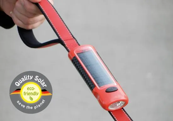 Patento Dog E-Lite Leash with Solar Torch