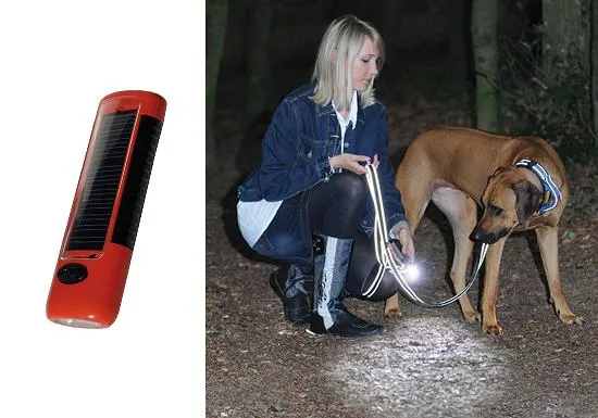 Patento Dog E-Lite Leash with Solar Torch