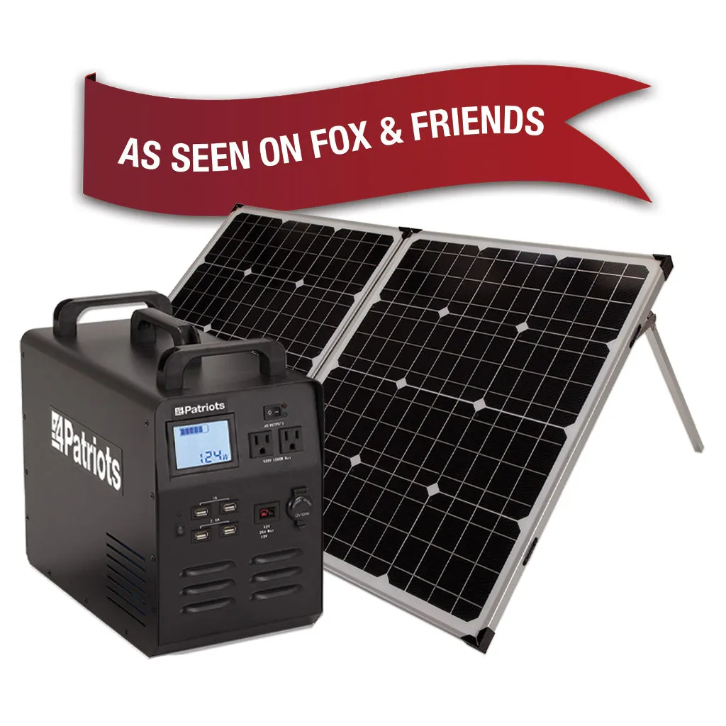 Patriot Power Solar Generator 1800 & Solar Panel