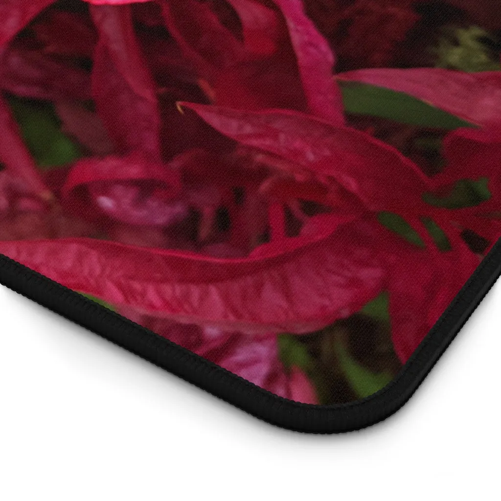 Pink Flowers Desk Mat