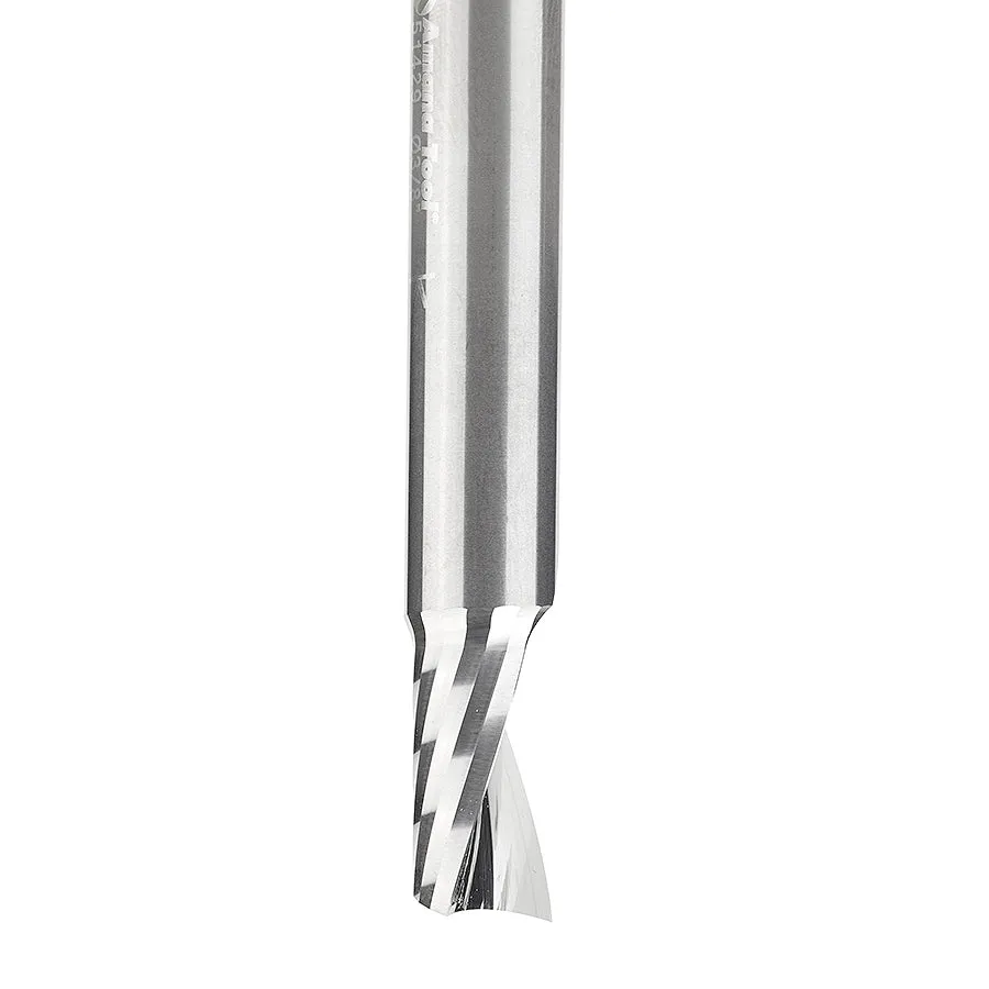 Plastic Cutting Spiral 'O' Flute Router Bit | 3⁄8 Dia x 5⁄8 x 3⁄8 Shank x 2 1⁄2" Long Up-Cut | 51429 | 738685514290