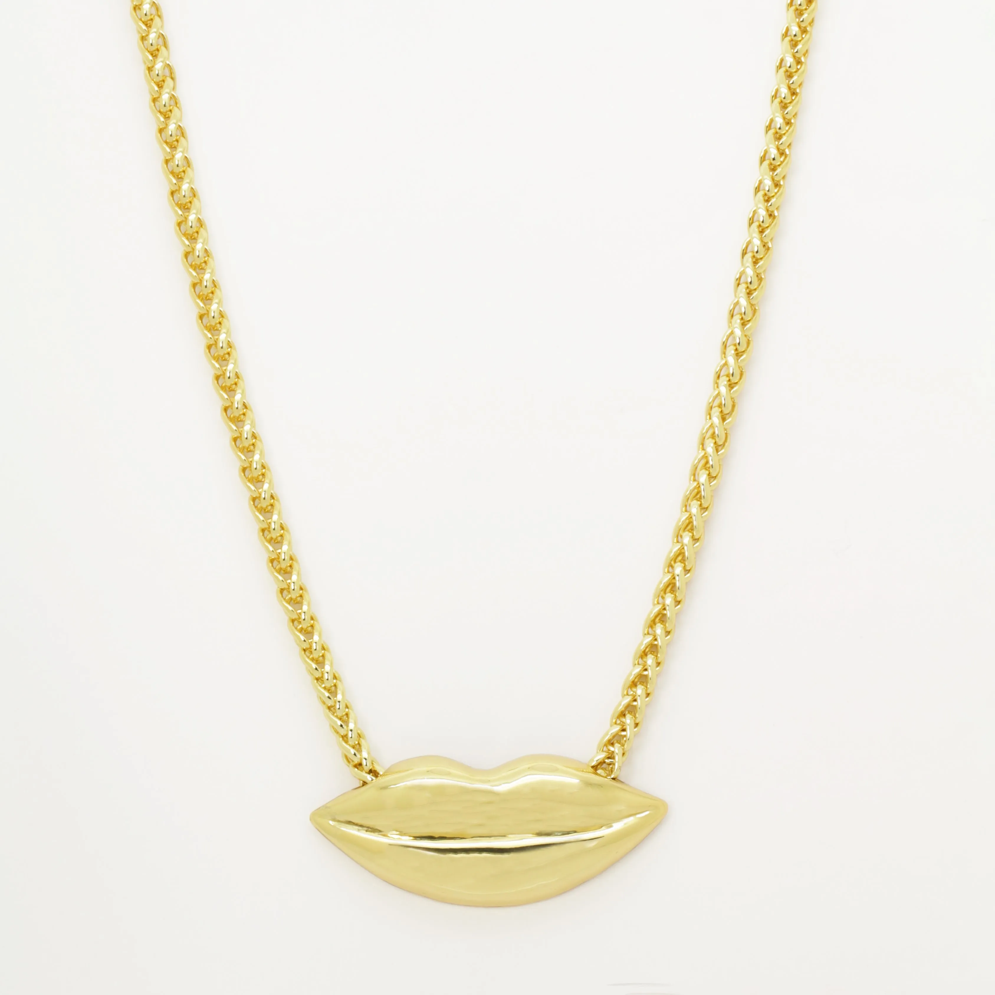 Polished Lip Necklace