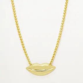 Polished Lip Necklace