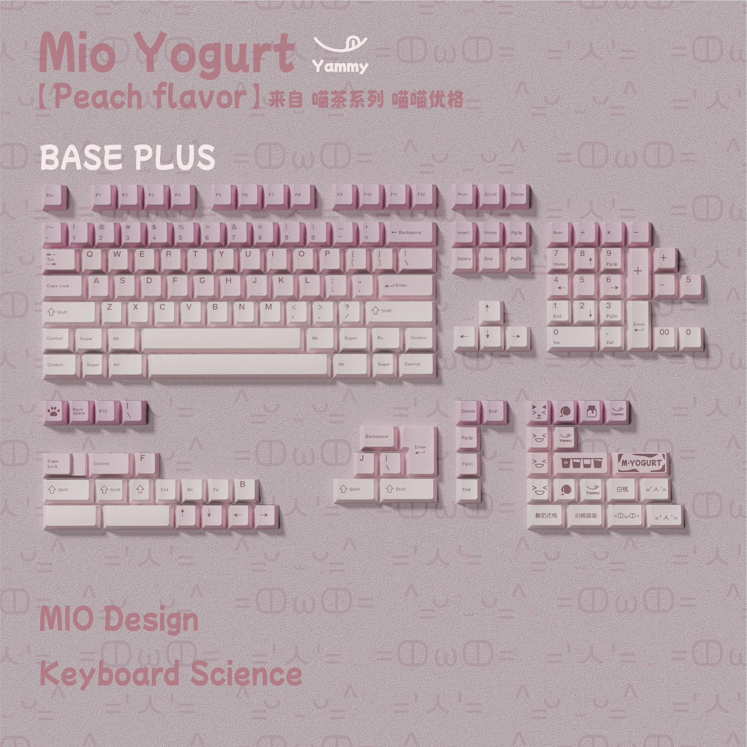 [Pre-Order] Keyboard Science - Mio Yogurt Keycaps