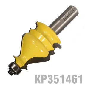 PRO-TECH FACE MOULD BIT 1 3/8' X 1 5/8' RADIUS 1/8'  1/2' SHANK KP351461