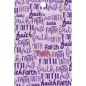 Purple Faith Necklace