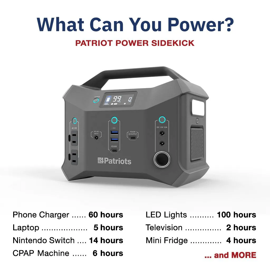 "Ultracharge" Patriot Power Generator 2000X   Sidekick Package