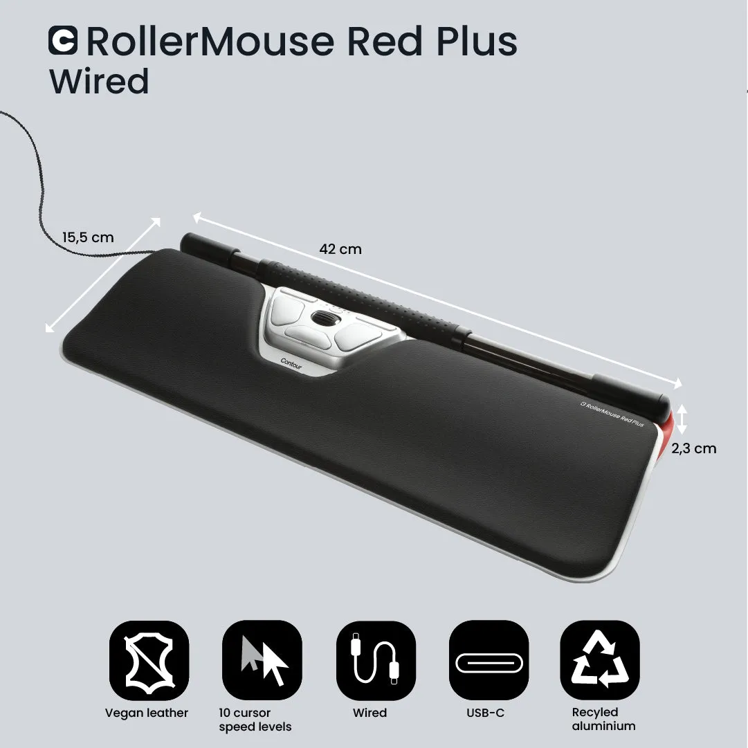 Rollermouse Red Plus, Wired