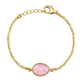 Rose Quartz Vermeil Bracelet