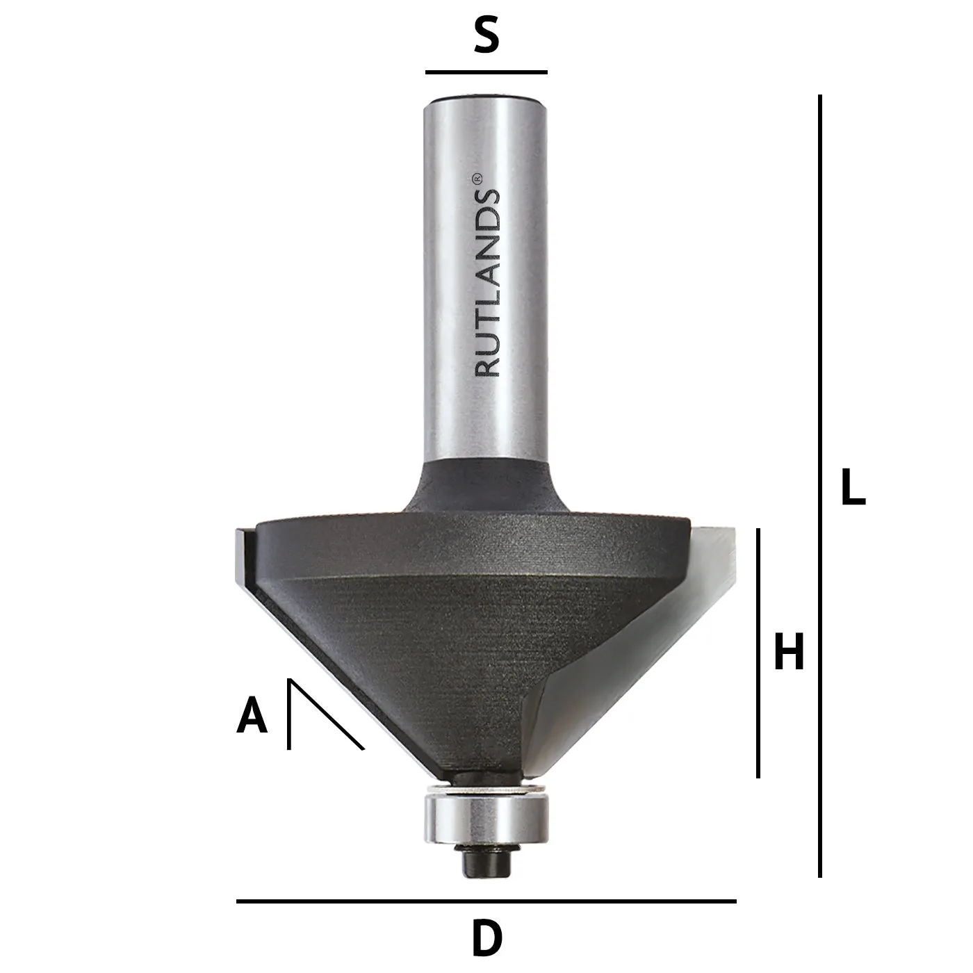 Router Bit Set - Bevel with Bearing