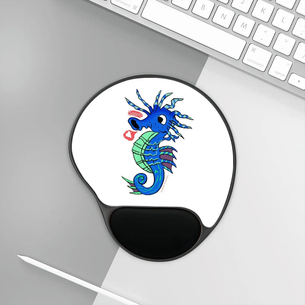 Scribblers the Seahorse Mouse Pad With Wrist Rest