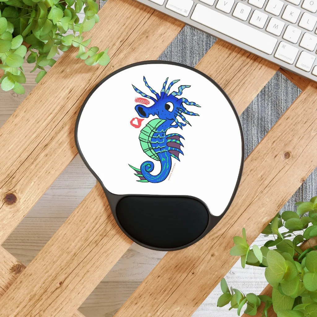 Scribblers the Seahorse Mouse Pad With Wrist Rest