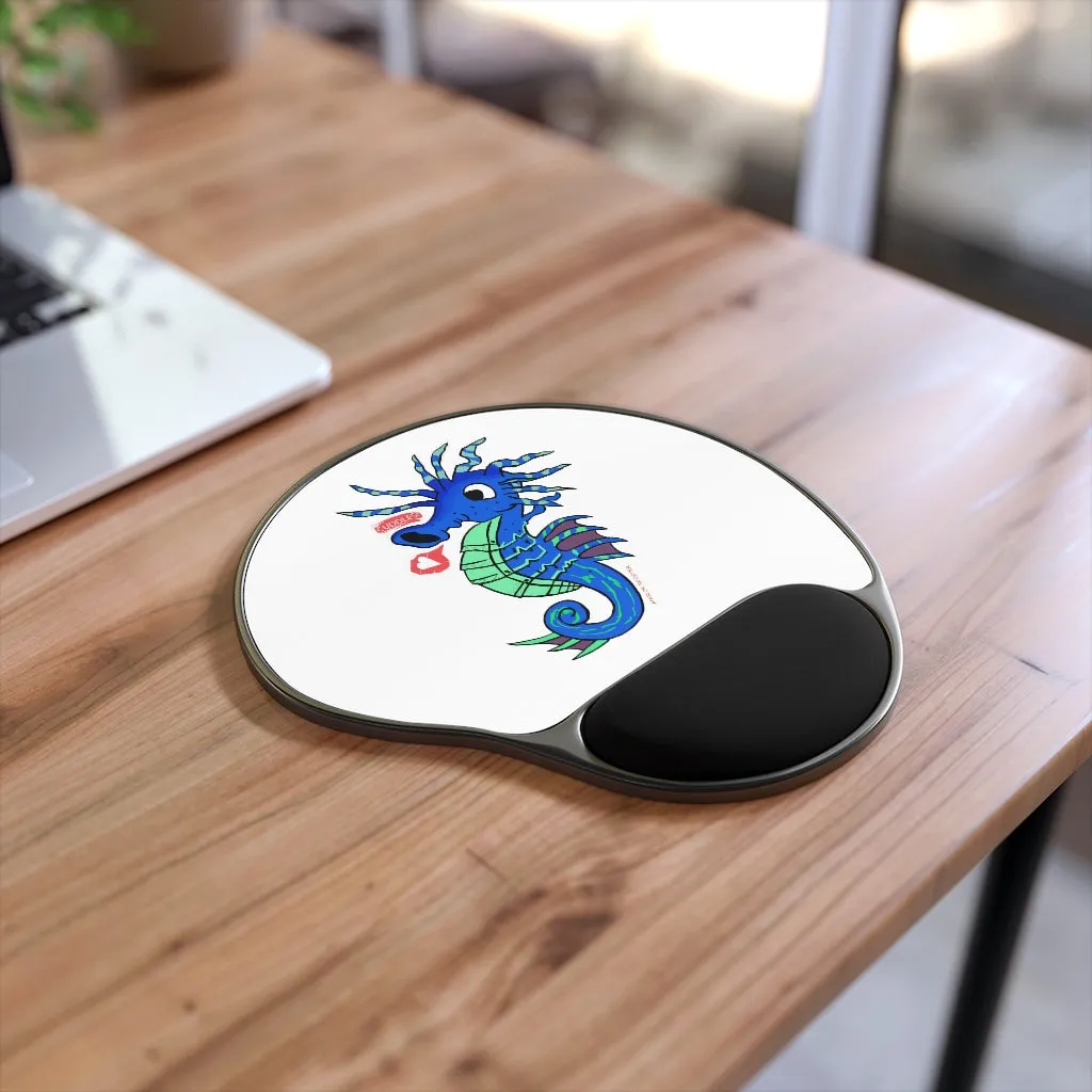 Scribblers the Seahorse Mouse Pad With Wrist Rest