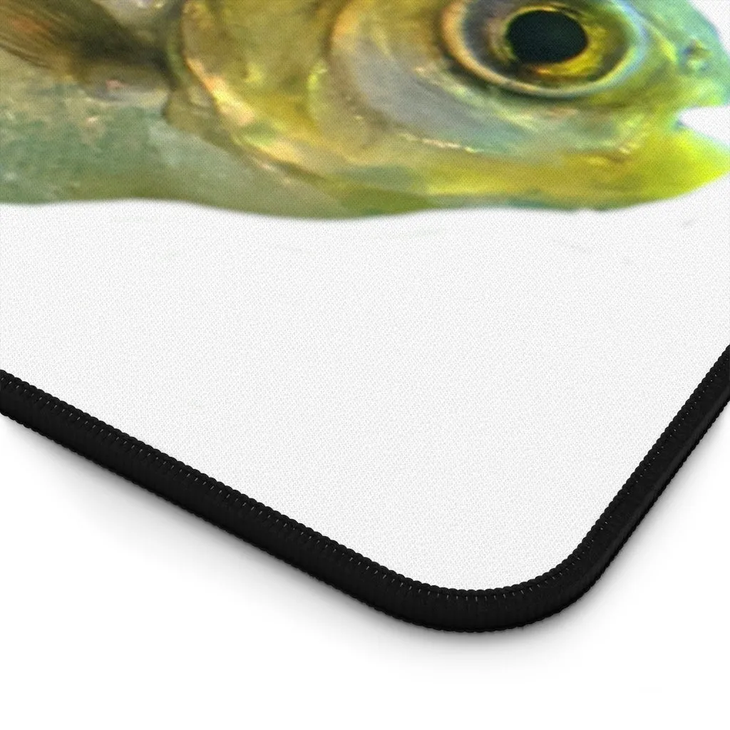 Silver Fish with Specs Desk Mat