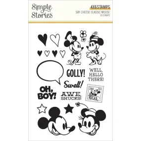 Simple Stories Say Cheese Classic Mouse Clear Stamps Photopolymer