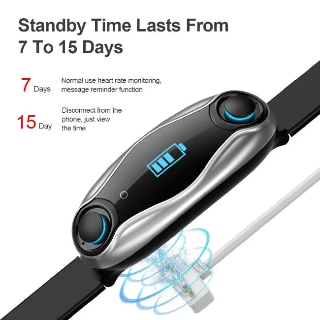 Smartwatch Bracelet MIC Supported Bluetooth Earbud