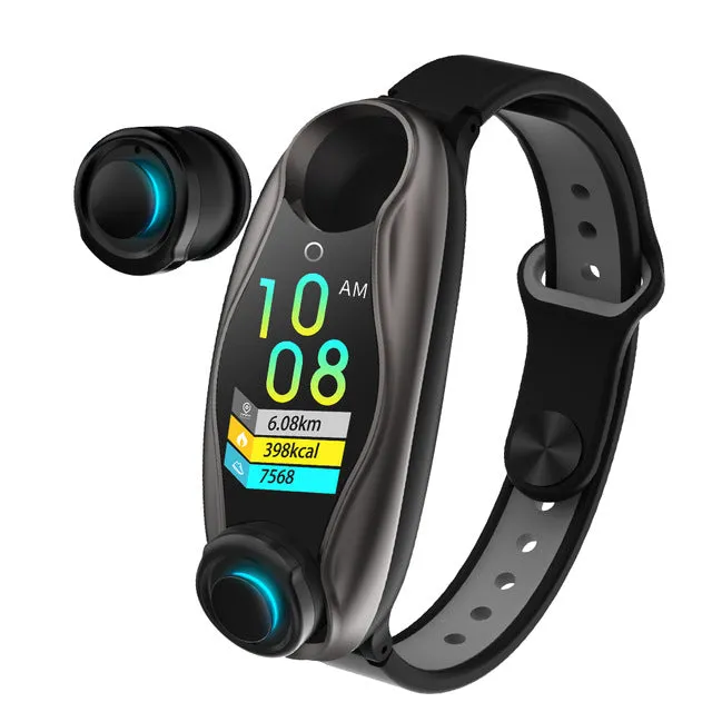 Smartwatch Bracelet MIC Supported Bluetooth Earbud