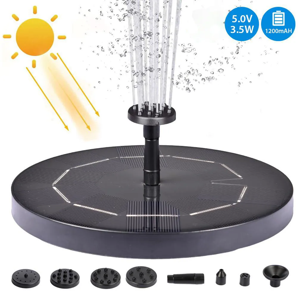 Solar Fountain, Floating Solar Powered Water Fountain Pump for Bird Bath, Garden, Pond, Pool, Outdoor