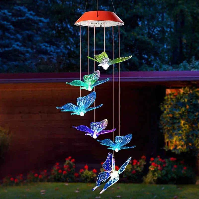 Solar-Powered Butterfly Lights