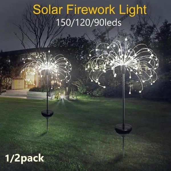 Solar Powered Firework Lights