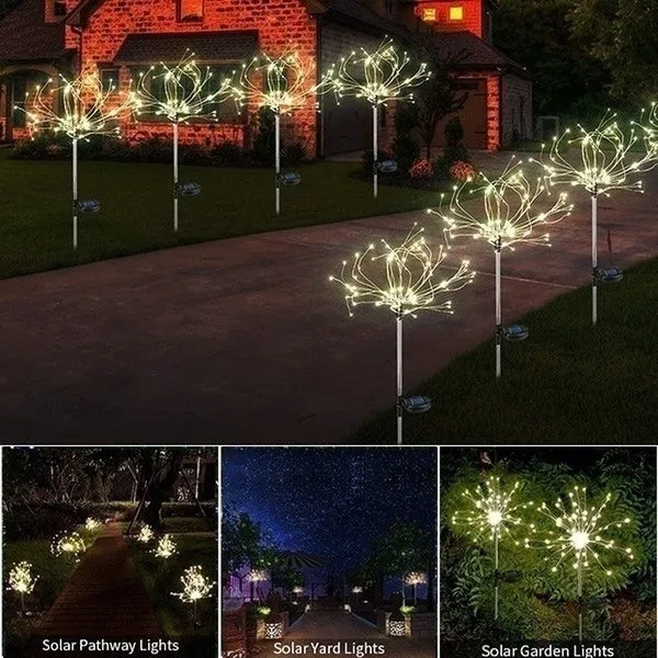 Solar Powered Firework Lights