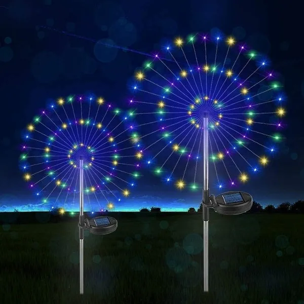 Solar Powered Firework Lights