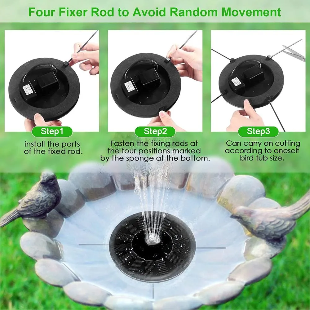 Solar-powered fountain pump