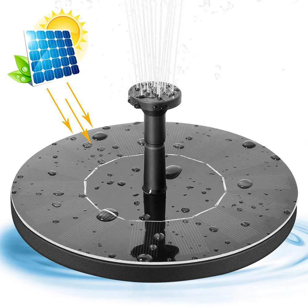 Solar-powered fountain pump