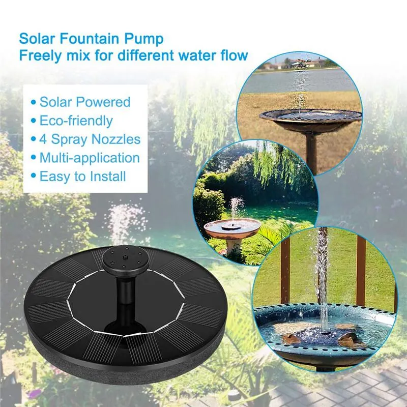 Solar-powered fountain pump