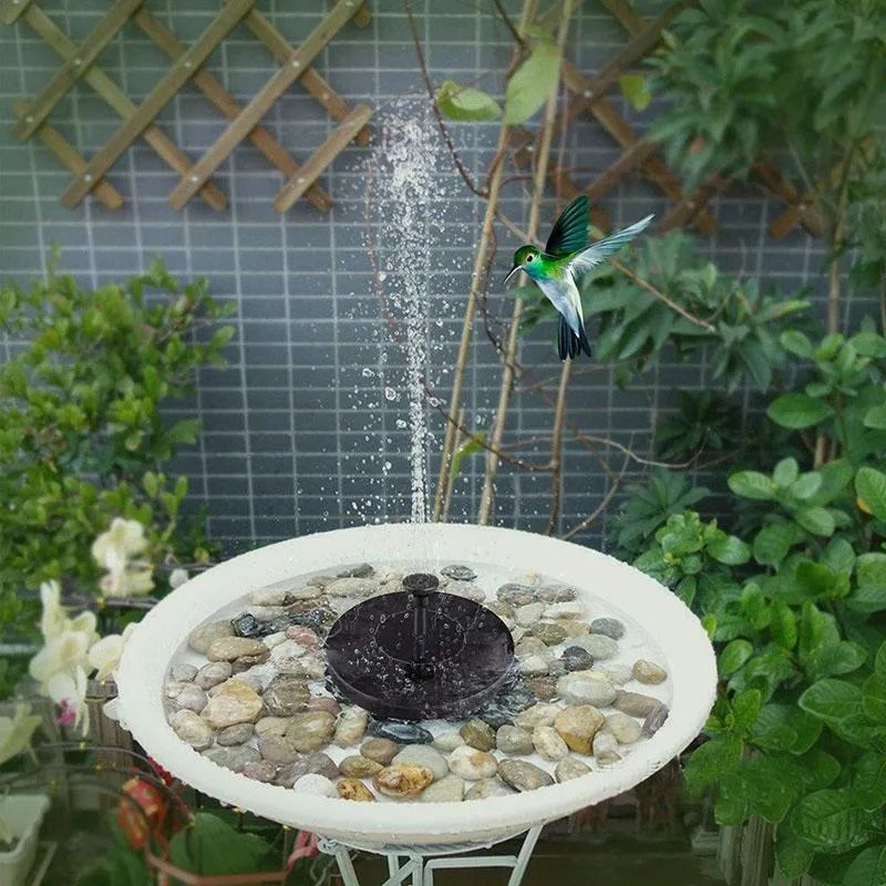 Solar Powered Hummingbird Fountain