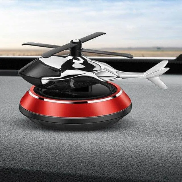 Solar Powered Rotating Helicopter Car Air Freshener