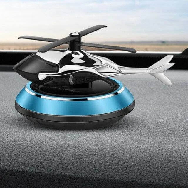 Solar Powered Rotating Helicopter Car Air Freshener