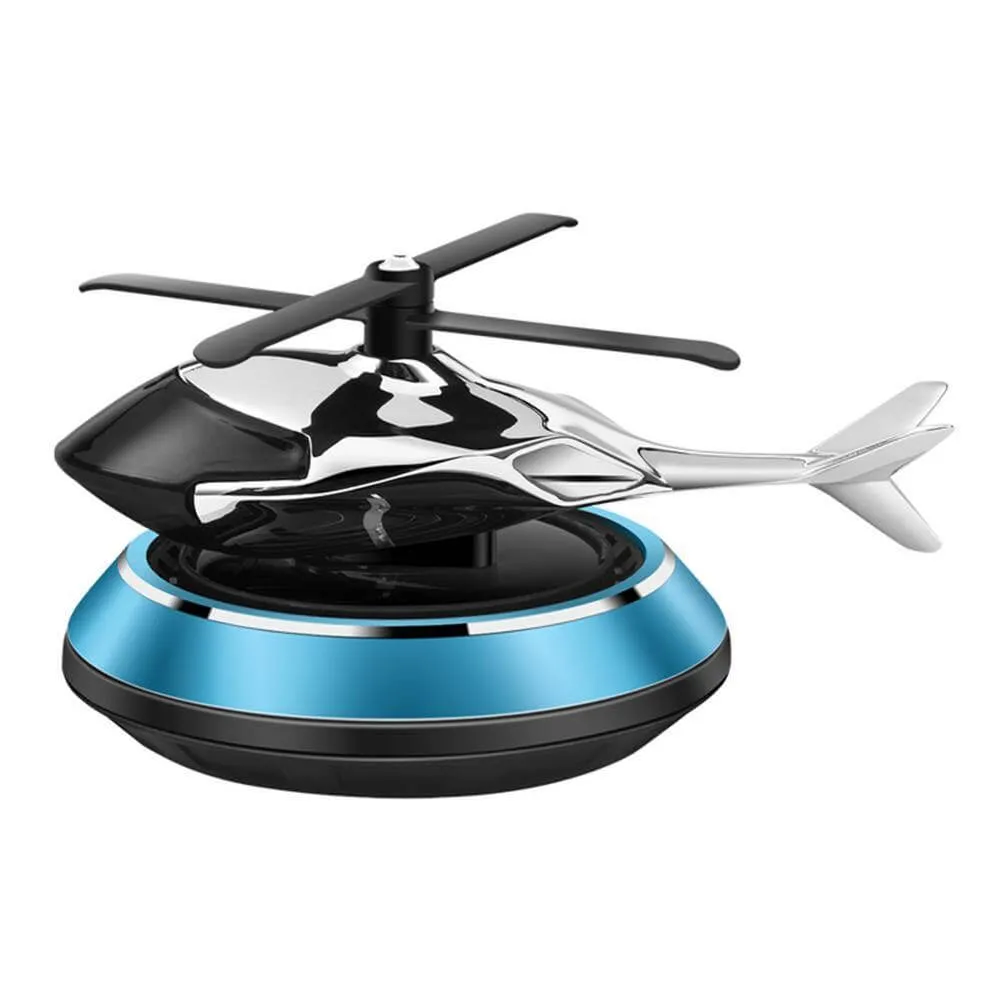 Solar Powered Rotating Helicopter Car Air Freshener