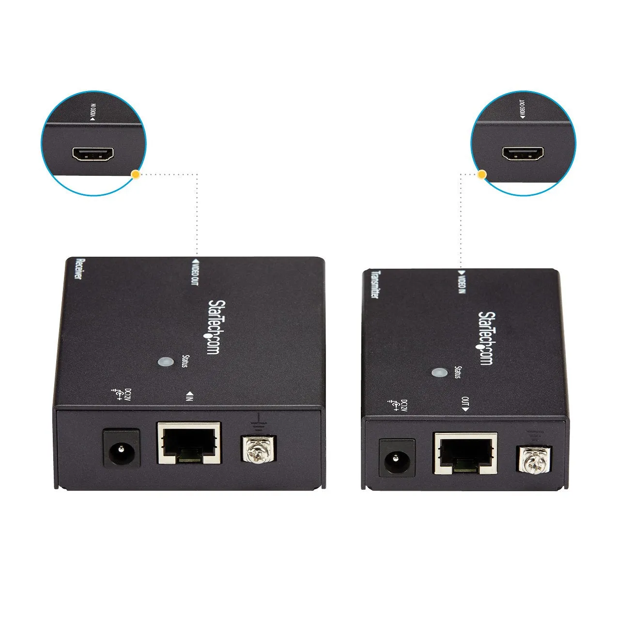 Startech.Com Hdmi Over Cat5e / Cat6 Ethernet Extender With Hdbaset - 4K@115Ft, 1080P@230Ft - Hdmi Video Transmitter And