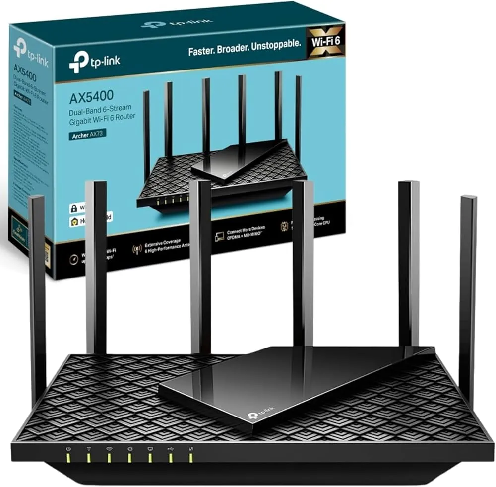 TP-Link AX5400 WiFi 6 Router (Archer AX72)- Dual Band Gigabit Wireless Internet Router