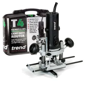 Trend T4EK 1/4" Variable Speed Router 230V c/w Kitbox