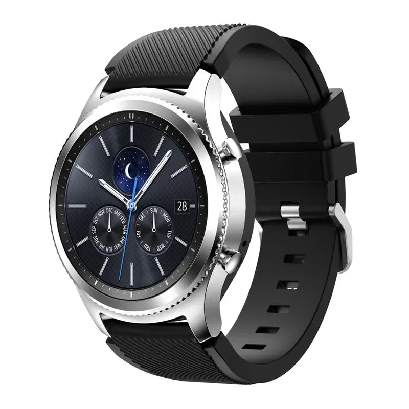 Trendy Silicone 22mm 20mm Strap For Samsung Galaxy Watch