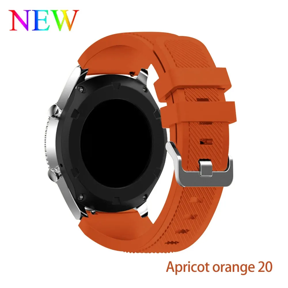 Trendy Silicone 22mm 20mm Strap For Samsung Galaxy Watch