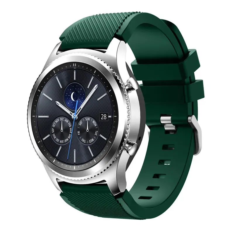 Trendy Silicone 22mm 20mm Strap For Samsung Galaxy Watch