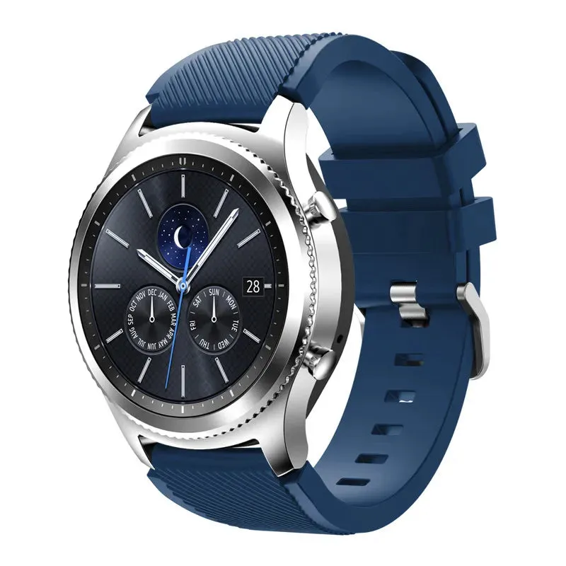 Trendy Silicone 22mm 20mm Strap For Samsung Galaxy Watch