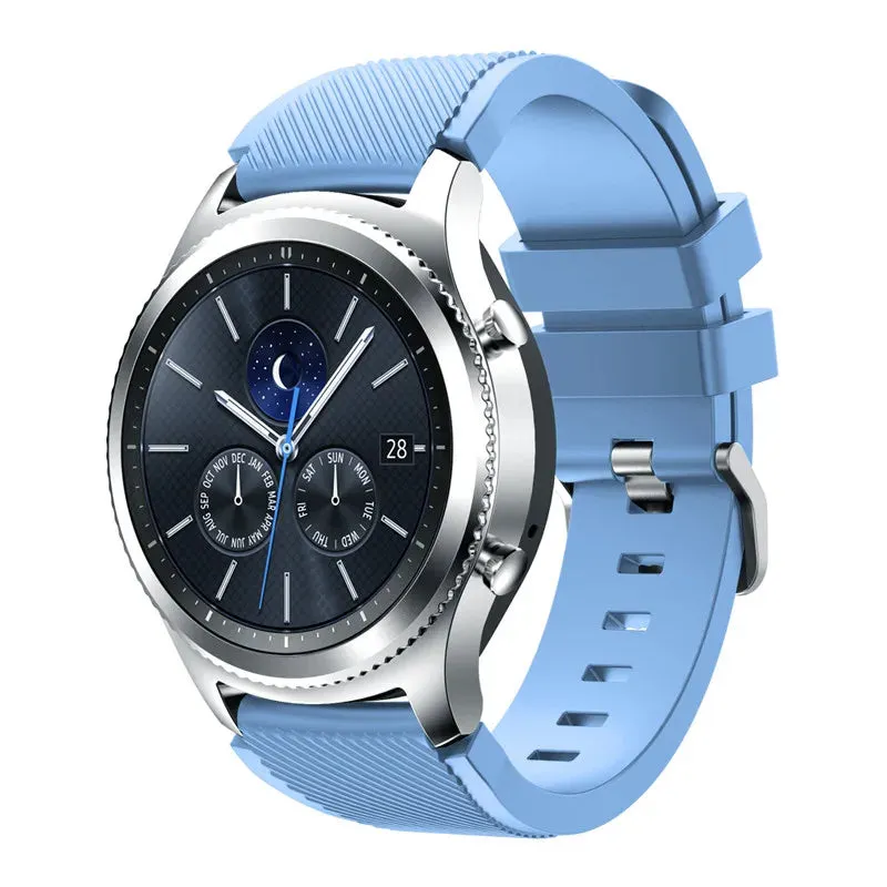 Trendy Silicone 22mm 20mm Strap For Samsung Galaxy Watch