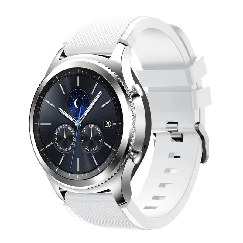 Trendy Silicone 22mm 20mm Strap For Samsung Galaxy Watch