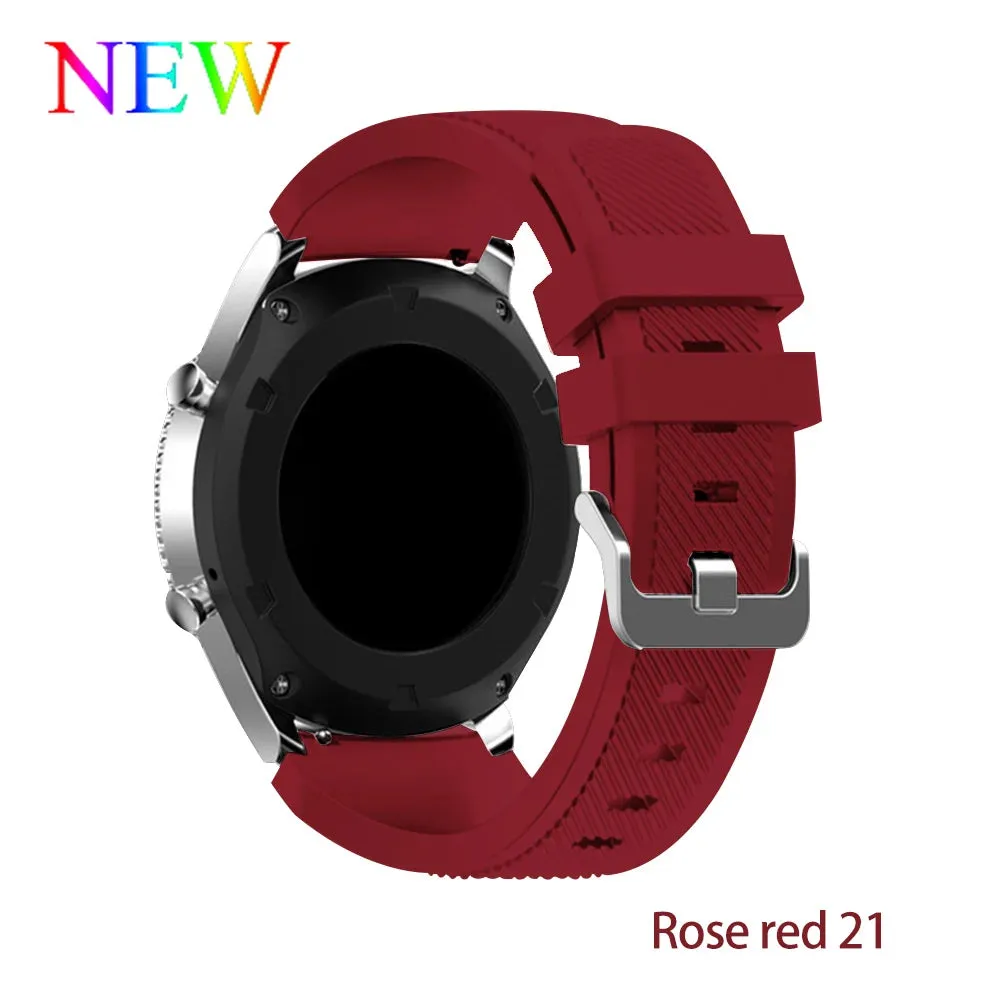 Trendy Silicone 22mm 20mm Strap For Samsung Galaxy Watch