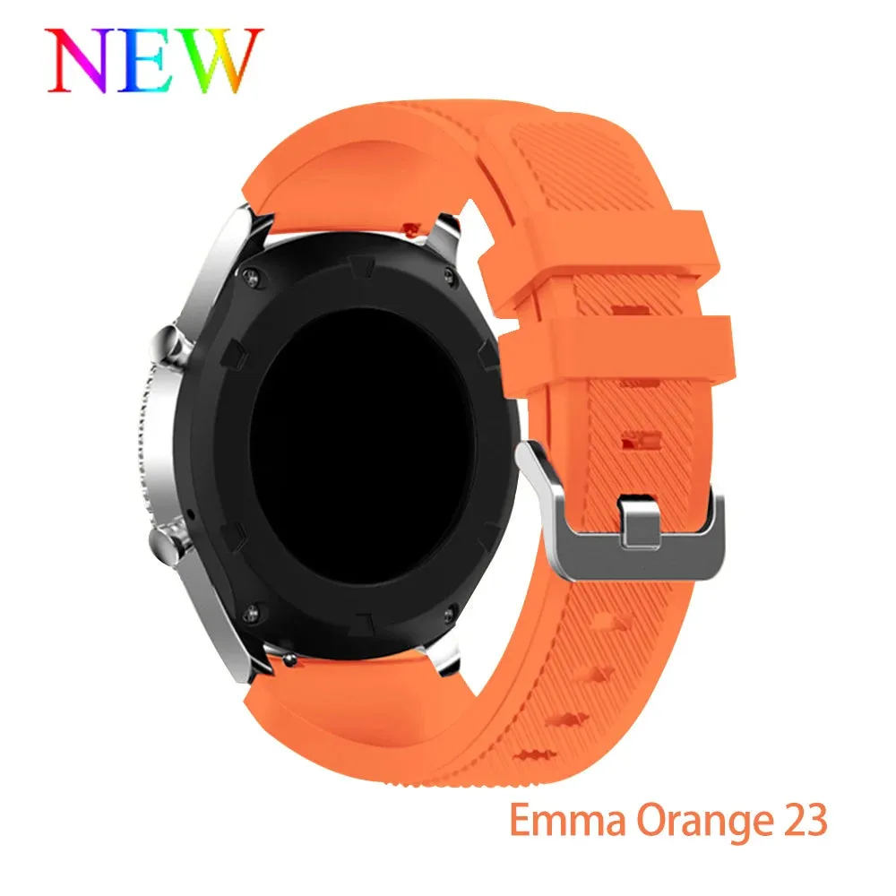 Trendy Silicone 22mm 20mm Strap For Samsung Galaxy Watch