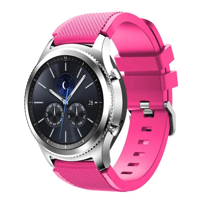 Trendy Silicone 22mm 20mm Strap For Samsung Galaxy Watch